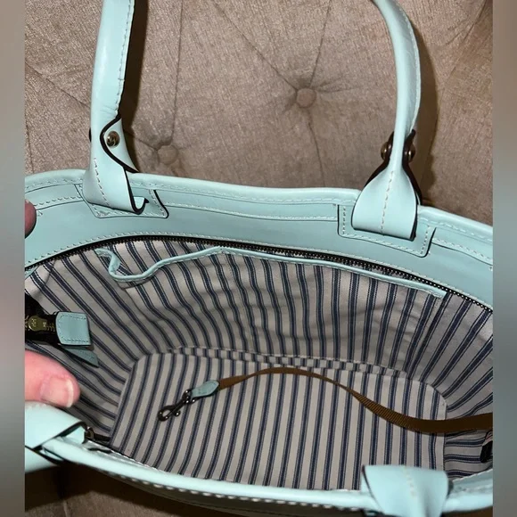 Dooney & Bourke Pale Blue Beacon Zip Tote - Picture 8 of 15